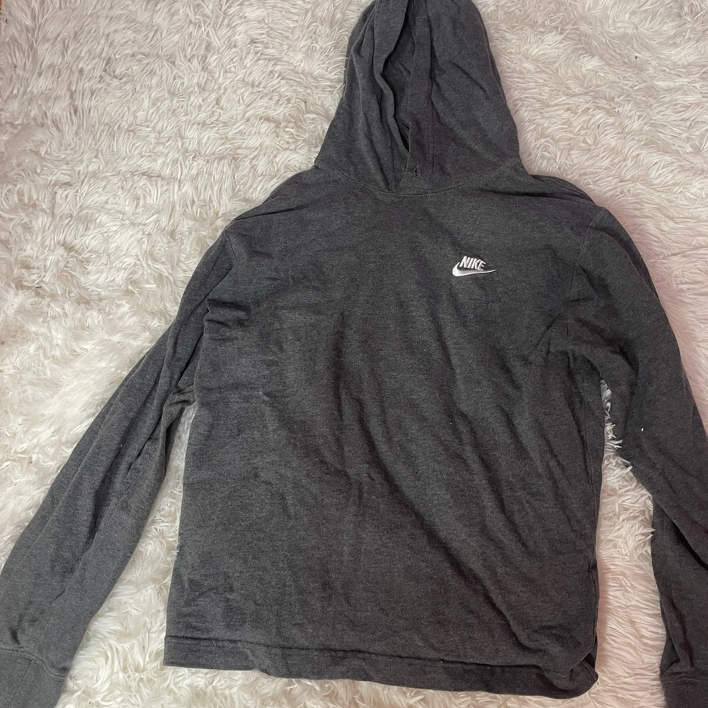 Nike Dark Gray Hoodie with Logo